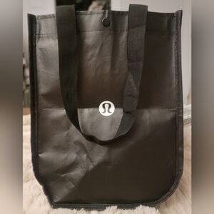Lululemon Shopping Bag Logo Pattern Black White